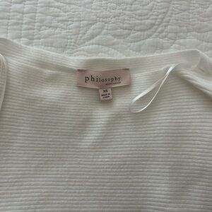 Philosophy White Sweater